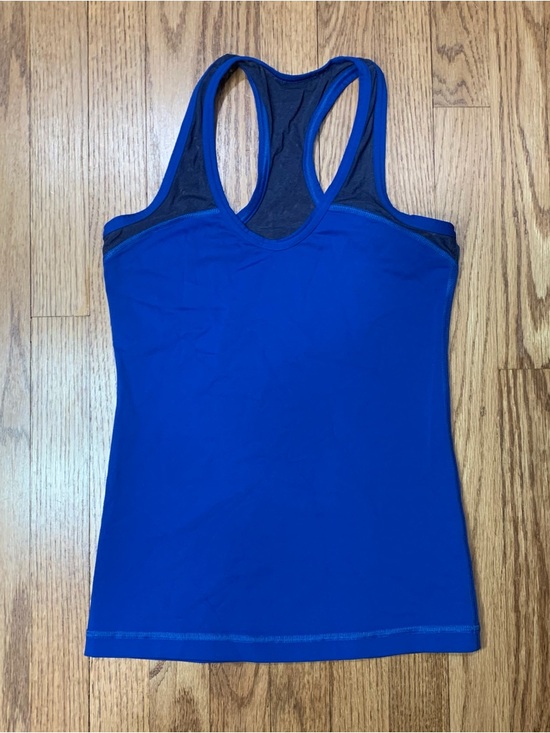 lululemon athletica Tops - Lululemon Vintage Mesh Racerback Tank Royal Blue Navy Run Gym Size 4